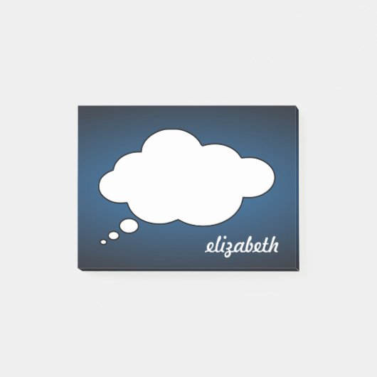 Blackboard Talk Bubble Gepersonaliseerde naam Post-it® Notes (Voorkant)