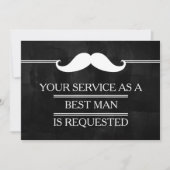 Blackboard Uw Service als een Best Man Verzoek Kaart (Voorkant)