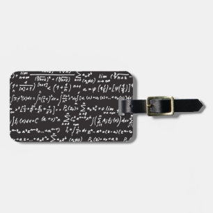 Blackboard Wiskunde-vergelijkingen Bagagelabel