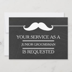 Blackboard Your Service als Groomsman-aanvraag Kaart