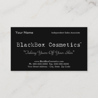 BlackBox Cosmetics, Independent Sales Associ... Visitekaartje
