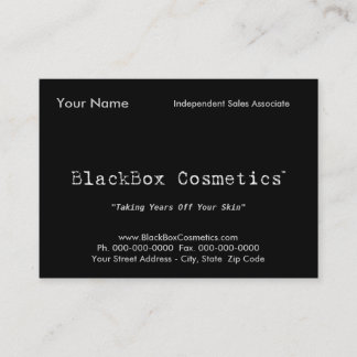BlackBox Cosmetics, Independent Sales Associ... Visitekaartje
