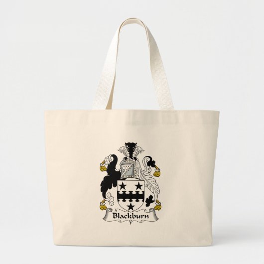 Blackburn Family Crest Grote Tote Bag (Voorkant)