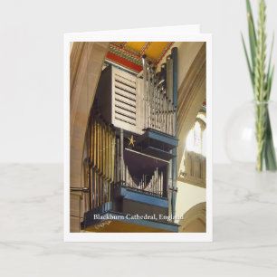Blackburn Kathedraal orgelkaart (verticaal) Kaart