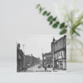 Blackburn Road, Accrington, Lancashire 1940's Briefkaart (Staand voorkant)