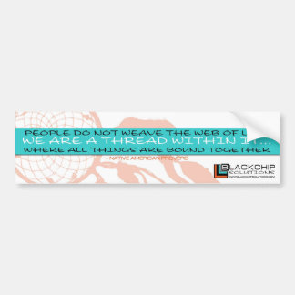BlackChip Web of Life Bumpersticker