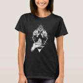 Blackcraft All see Eye Insect Moth Hamsa Hands T-shirt (Voorkant)
