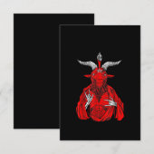 Blackcraft Antichrist Goat Satan Baphomet Bedankkaart (Voorkant / Achterkant)