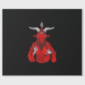 Blackcraft Antichrist Goat Satan Baphomet Cadeaupapier (Vlak)