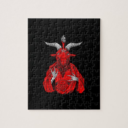 Blackcraft Antichrist Goat Satan Baphomet Legpuzzel (Verticaal)