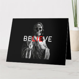 Blackcraft Antichrist Jesus Skull Believe Satan bi Kaart