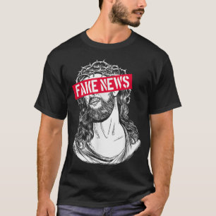 Blackcraft AntiChristian Fake News Funny Jesus Ath T-shirt