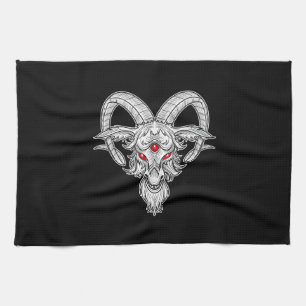 Blackcraft Cool Baphomet Black Goat Satan Gift Theedoek