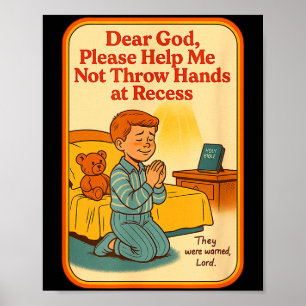 Blackcraft God School Grappige Donkere Humor Goth Poster