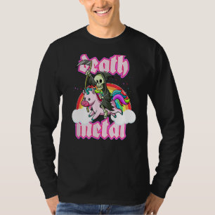 Blackcraft Grim Reaper rijdt op Unicorn Death Meta T-shirt
