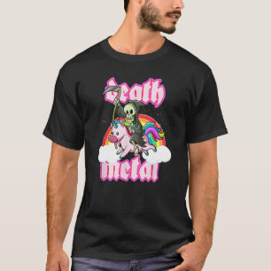 Blackcraft Grim Reaper rijdt op Unicorn Death Meta T-shirt