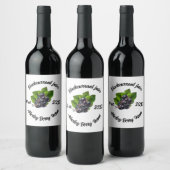 Blackcurrant sap stickers voor potjes (Flessen)