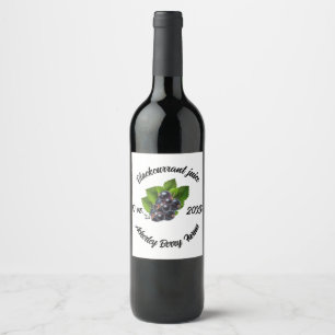 Blackcurrant sap stickers voor potjes