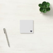 BlackEmoji Heart Post-it® Notes (Kantoor)
