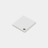 BlackEmoji Heart Post-it® Notes (Schuin)