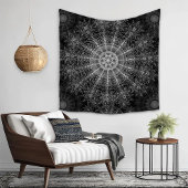 Blackened Sparkling bloemenkunst Wandkleed