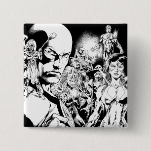 Blackest Night Comic Panel 2 Vierkante Button 5,1 Cm
