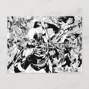 Blackest Night Comic Panel Briefkaart