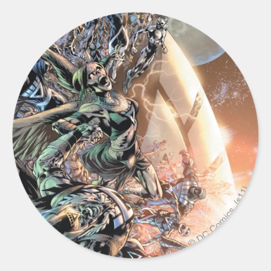 Blackest Night Group en Moon Ronde Sticker (Voorkant)