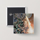 Blackest Night Group en Moon Vierkante Button 5,1 Cm (Voorkant /achterkant)