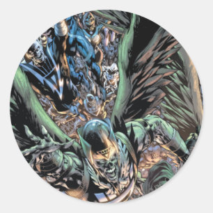 Blackest Night Group-schildering - Kleur Ronde Sticker