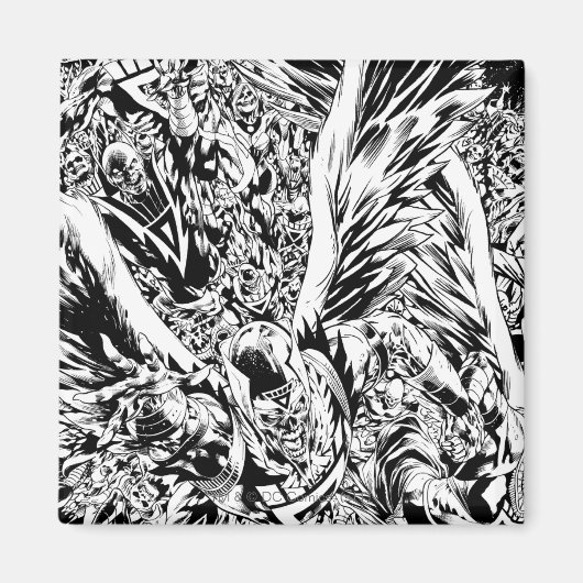 Blackest Night Group-verf - zwart en wit Magneet (Voorkant)