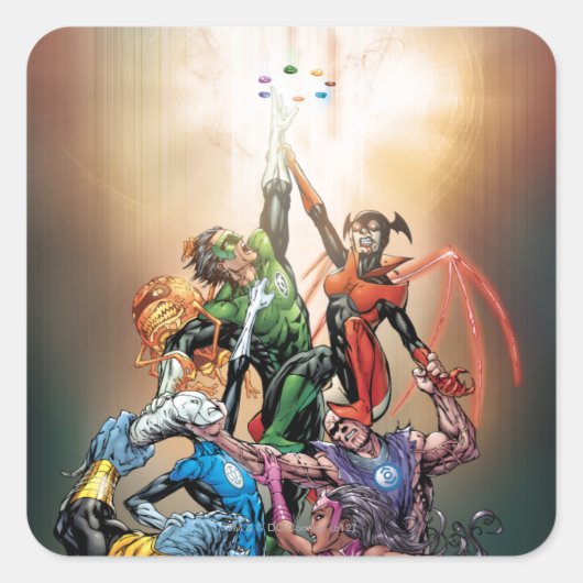 Blackest Night Hoesje Vierkante Sticker (Voorkant)