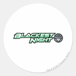 Blackest Night Logo 2 Ronde Sticker