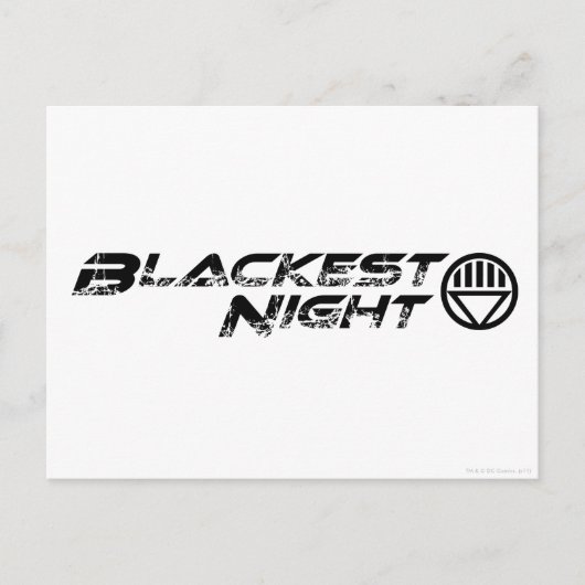 Blackest Night Logo Briefkaart (Voorkant)