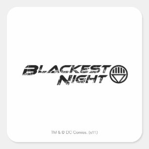 Blackest Night Logo Vierkante Sticker