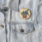 Blackface de Pug Pirate Button (In situ)