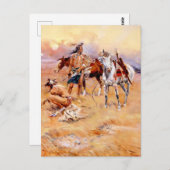 "Blackfoot Burning Crow Buffalo Range" Briefkaart (Voorkant / Achterkant)