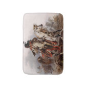 Blackfoot Indian On Arabian Horse Badmat (Voorkant Verticaal)