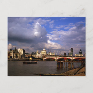 Blackfriars Bridge en St Paul's Cathedral Briefkaart