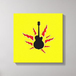 blackgitar canvas afdruk