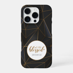 BlackGold zo gezegend gepersonaliseerd iPhone 16 Pro Hoesje
