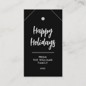 BLACKHAPPY FEESTDAGEN NAAM DIY KERSTCADEAU LABEL (Voorkant)