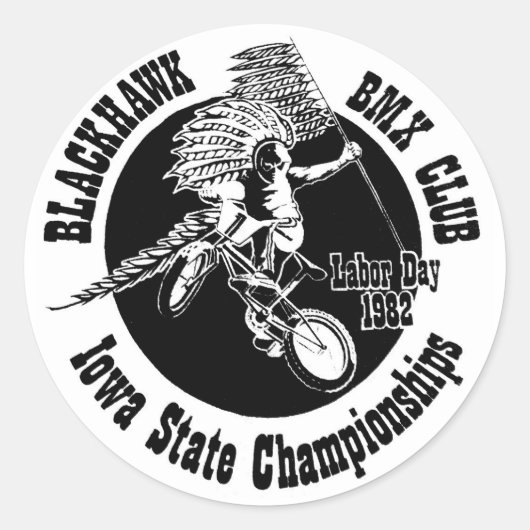 Blackhawk BMX Sticker (Voorkant)