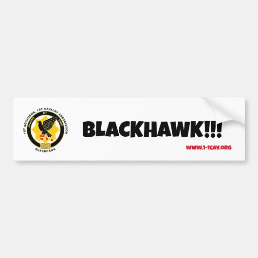 Blackhawk bumper sticker (Voorkant)