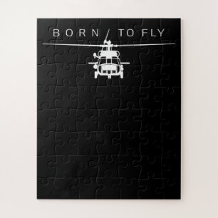 Blackhawk Militaire Luchtvaarthelikopter Pilot Gif Legpuzzel