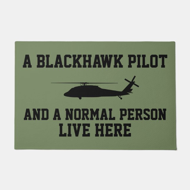 Blackhawk Pilot en Normal Peron Deurmat (Voorkant)