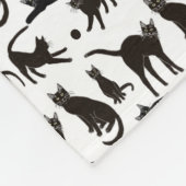 Blackie de Black Cat Fleece Blanket (Hoek)
