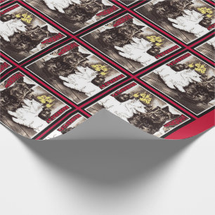 Blackie en Whitie door het vuur Cadeaupapier