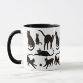 Blackie la tasse de sonnerie de chat noir (Gauche)