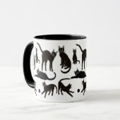 Blackie la tasse de sonnerie de chat noir (Devant gauche)